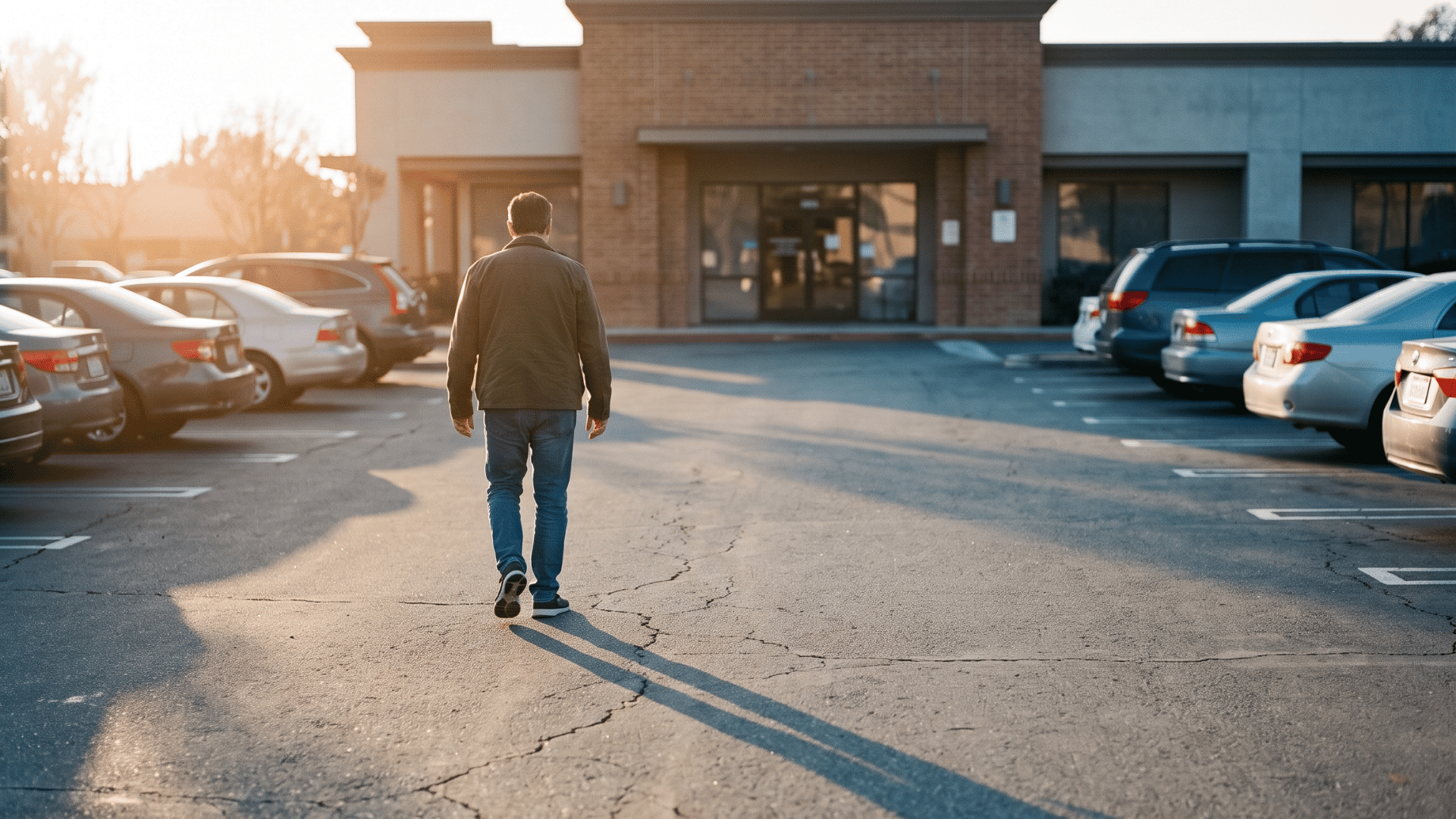 Patient walking into a clinic for a confirmed medical appointment