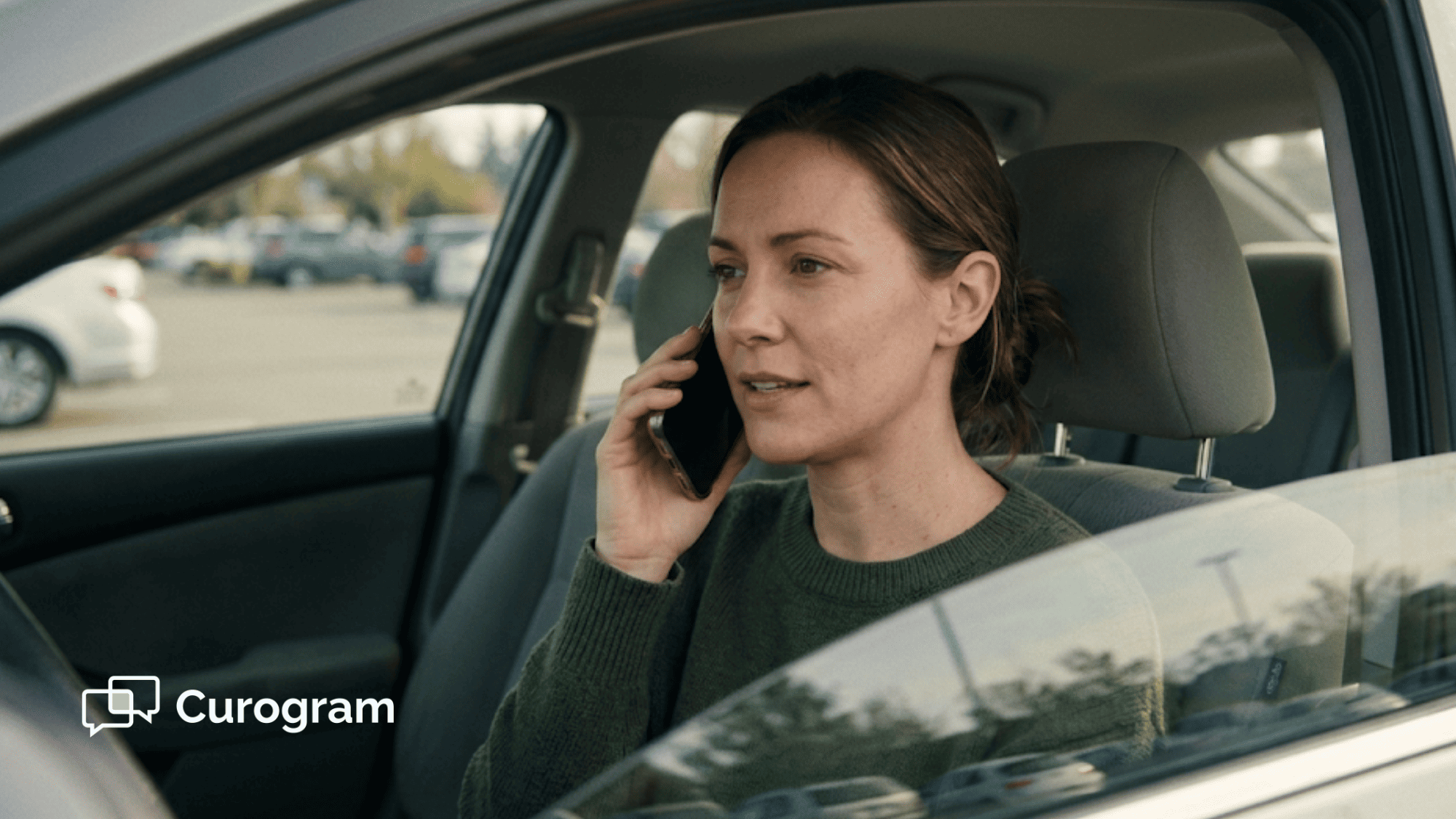Client connecting to a behavioral health telehealth appointment on a mobile phone