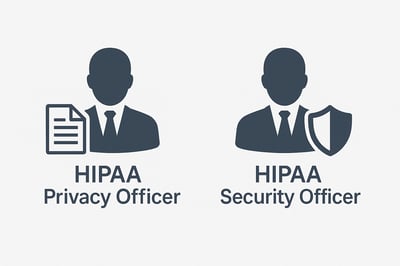 Icons representing the roles of HIPAA Privacy Officer and Security Officer