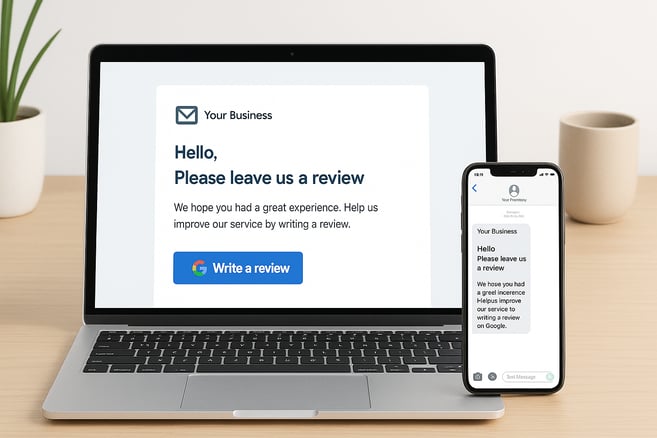 o write a review to improve service and boost online reputation.