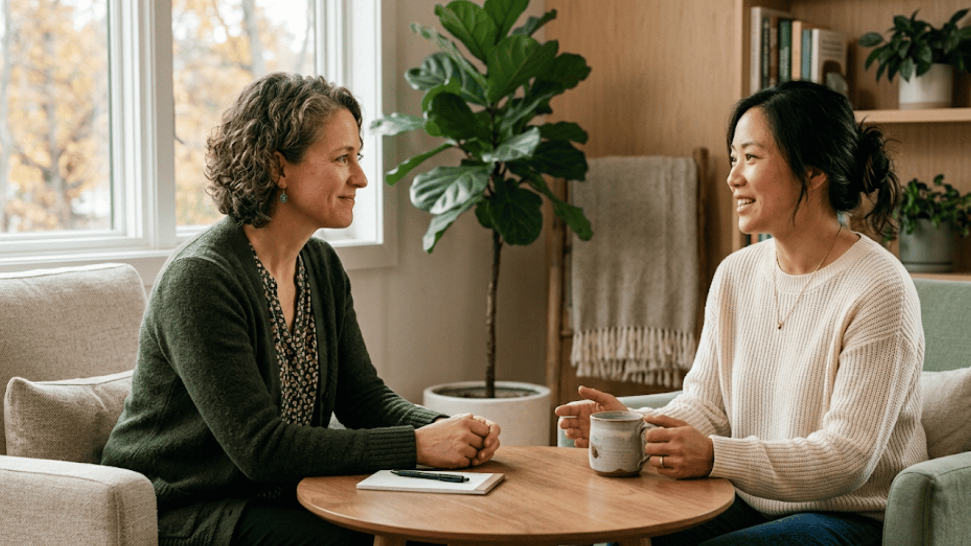 Integrative medicine practitioner listening attentively to a patient