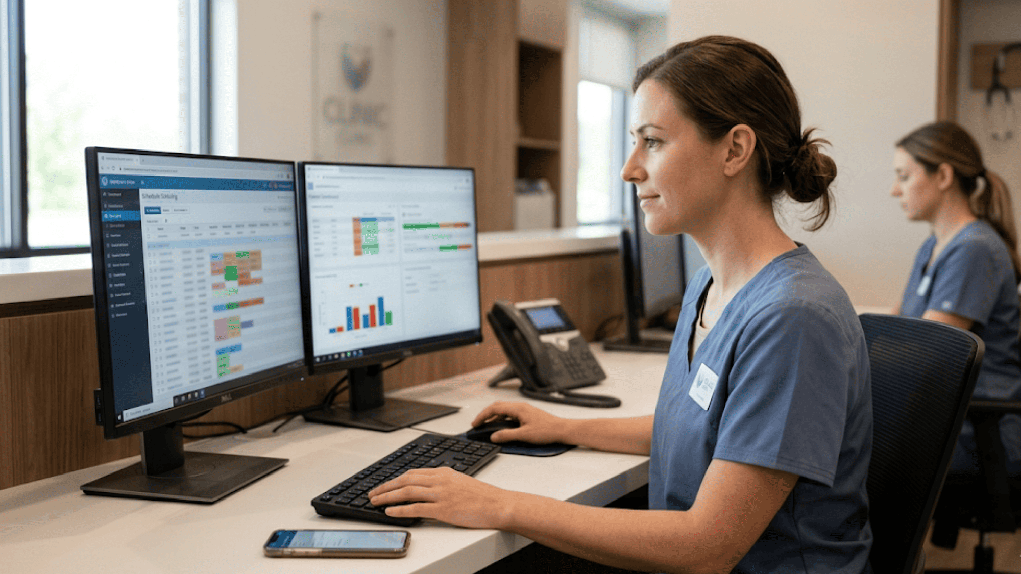 OBL front desk staff focused on scheduling dashboard instead of handling prep call phone volume