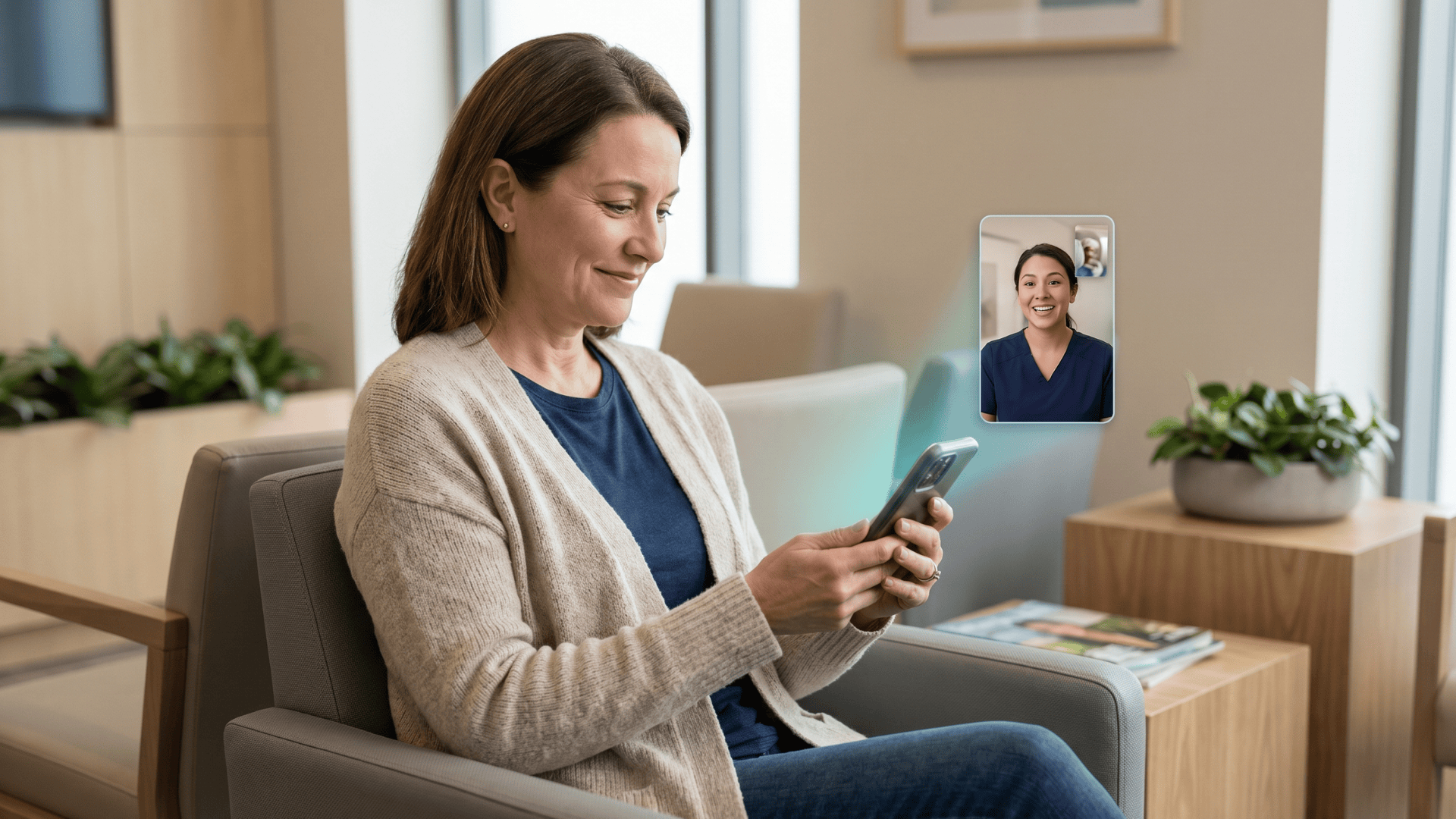 MRI anxiety pre-procedure video consultation first-time patient RamSoft Blume - landscape