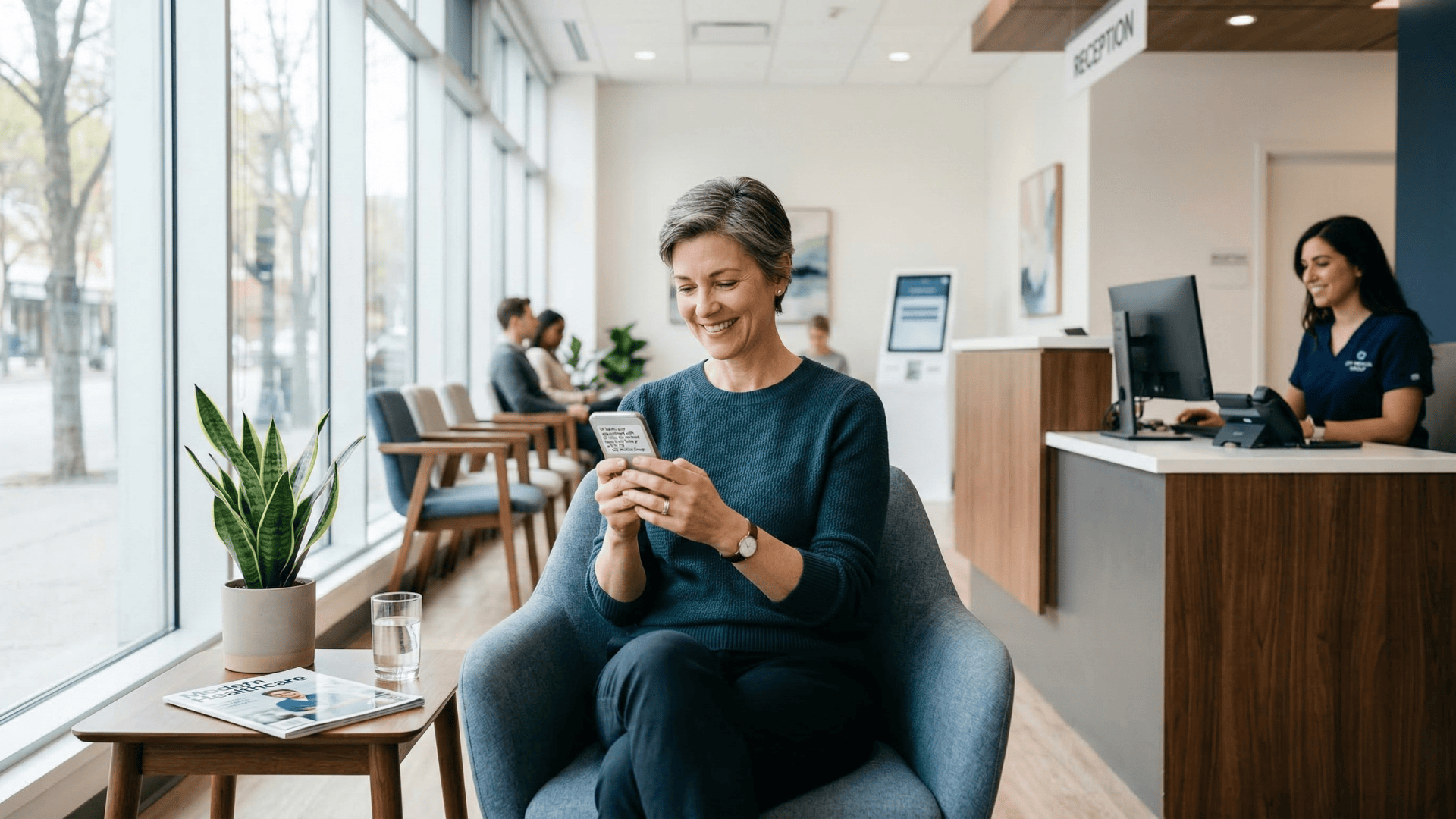 Medical call center agent overwhelmed by high call volume at NextGen Enterprise office