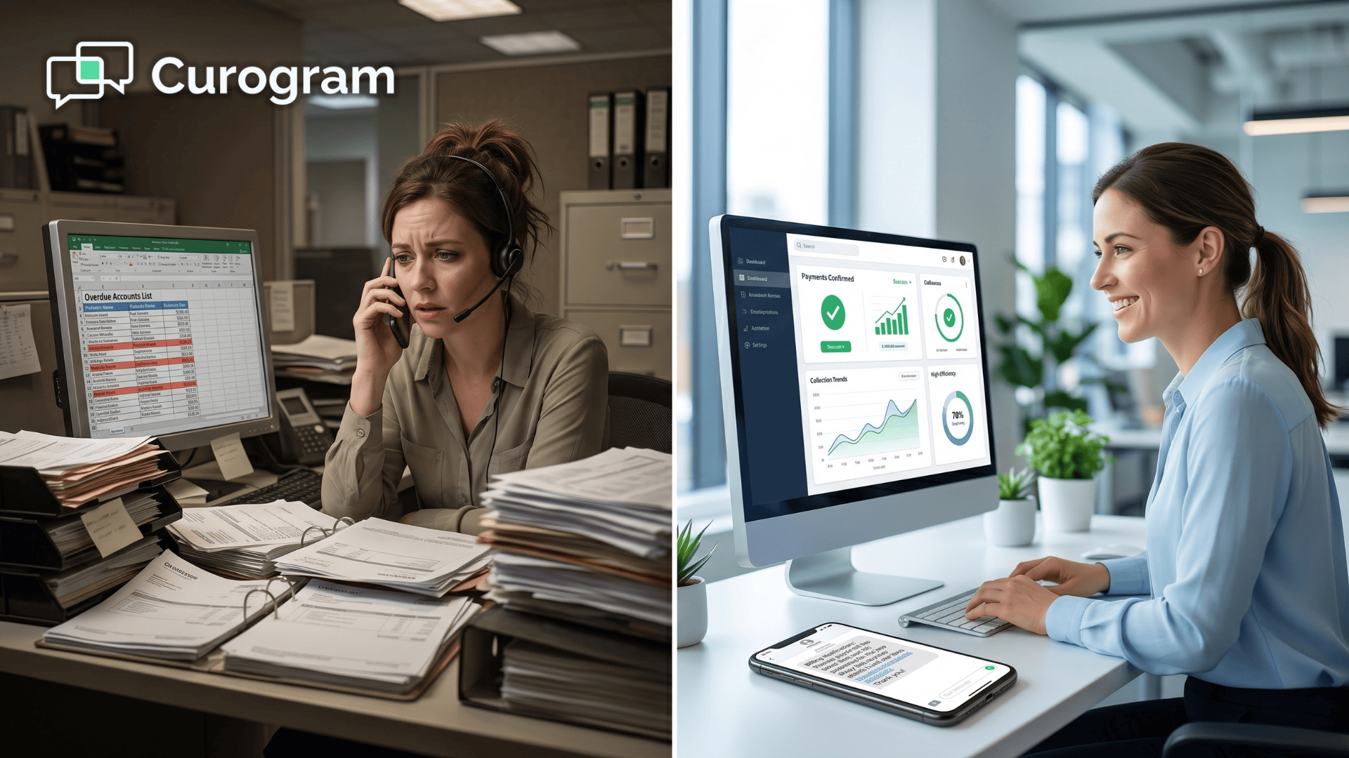 Medical billing staff struggling with collection calls vs using text-to-pay payment links in Veradigm.