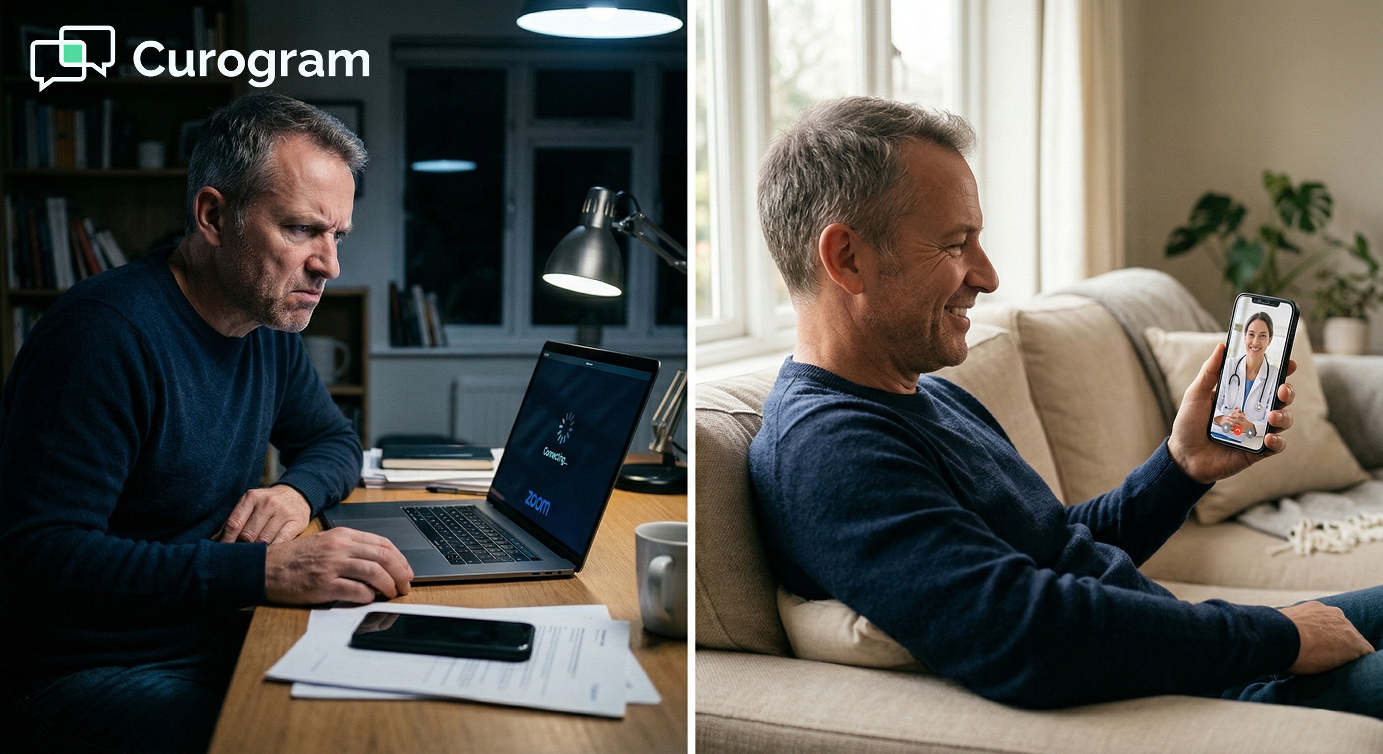 Comparison: Curogram vs Zoom for remote doctor visits