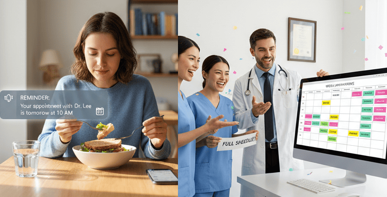 Automated appointment reminders are powerful in reducing no-shows