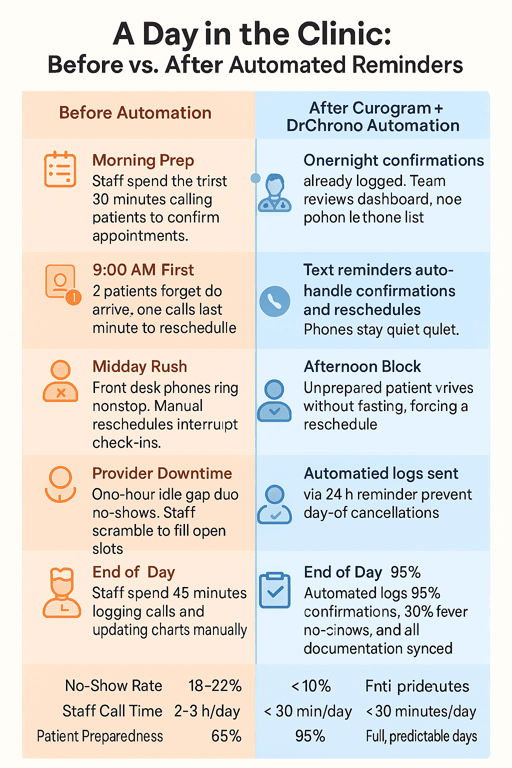 Appointment Reminders in DrChrono with Curogram