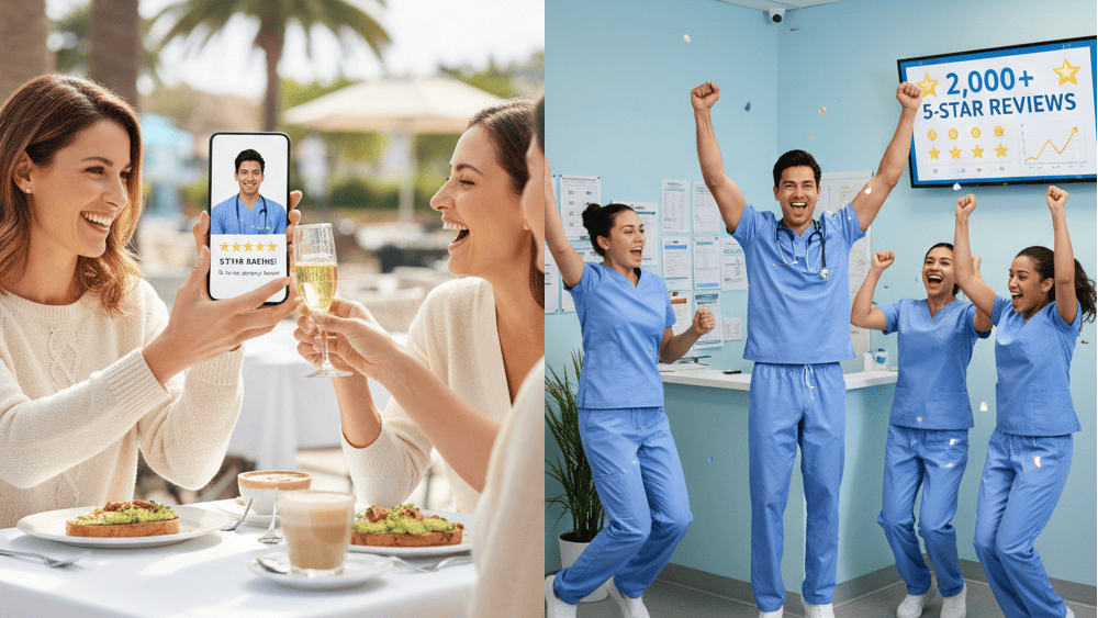 Get more 5-star ratings for your practice with automated review management.