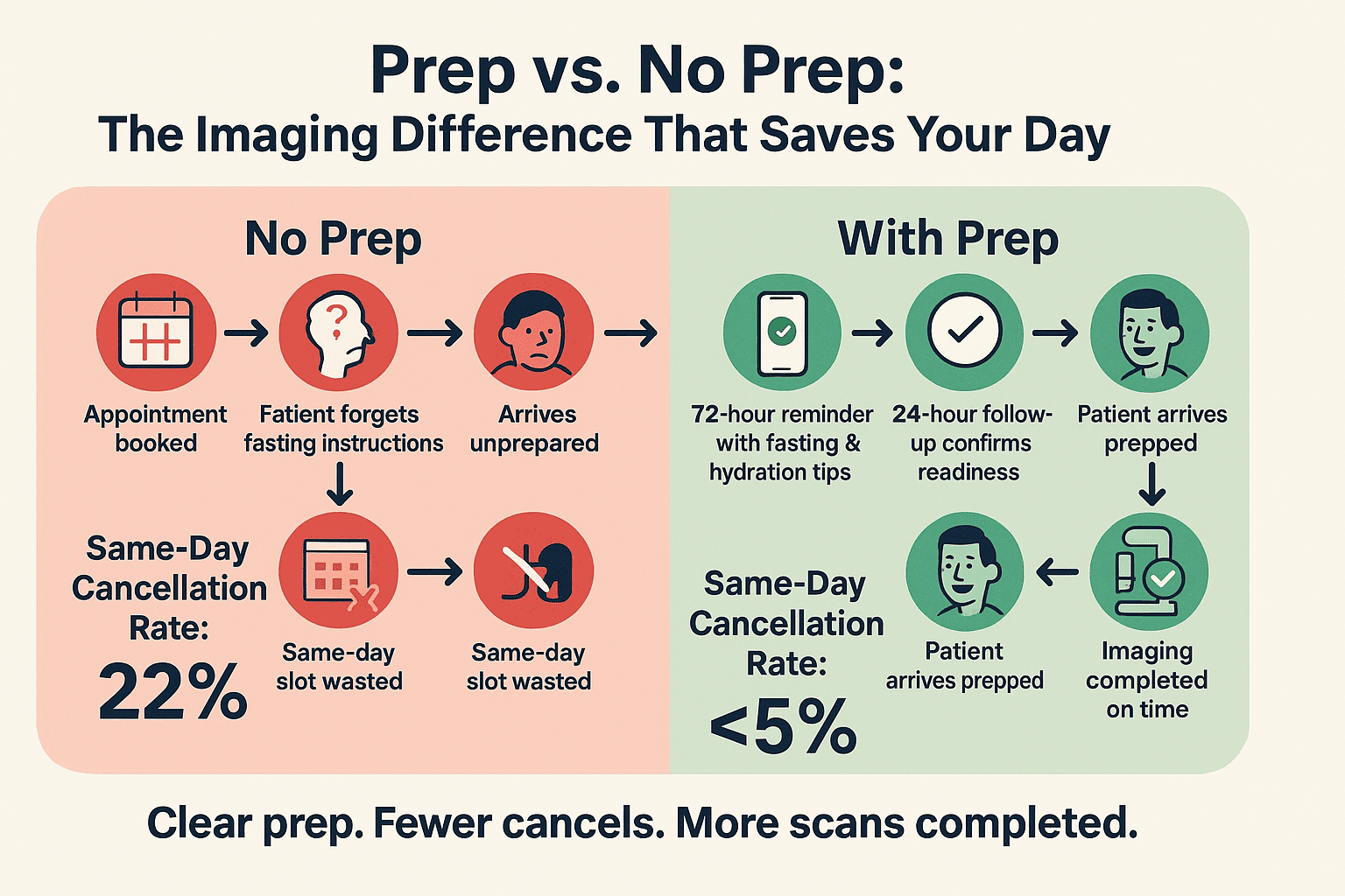 The true impact of automated appointment reminders for clinics and imaging centers