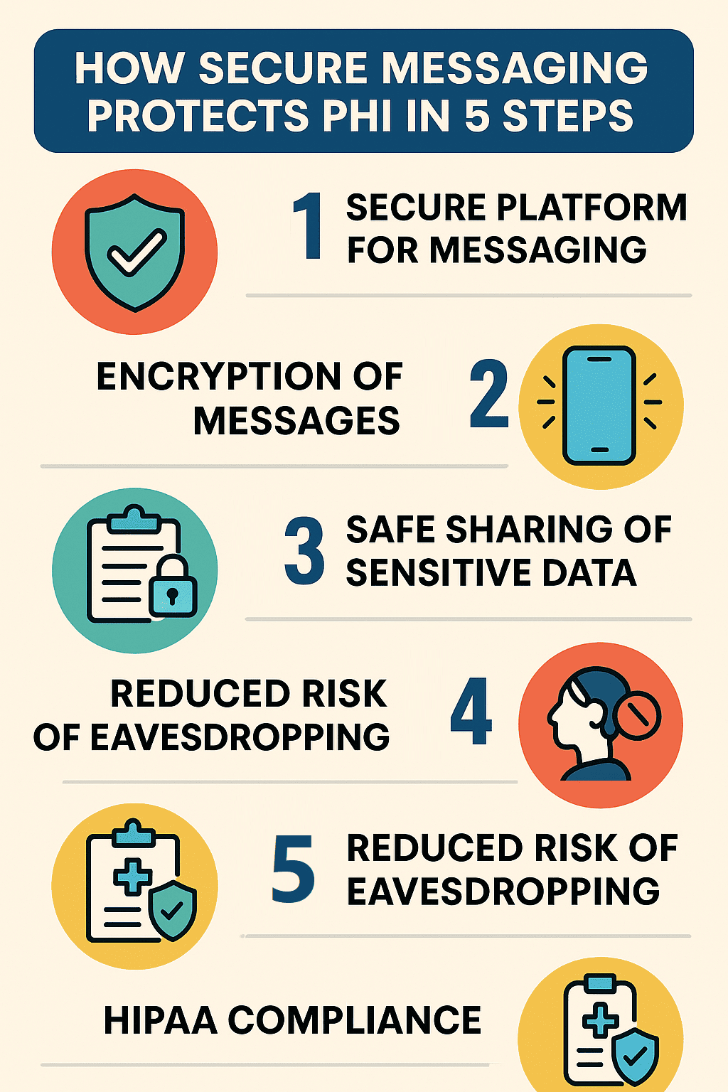 five steps to protect phi