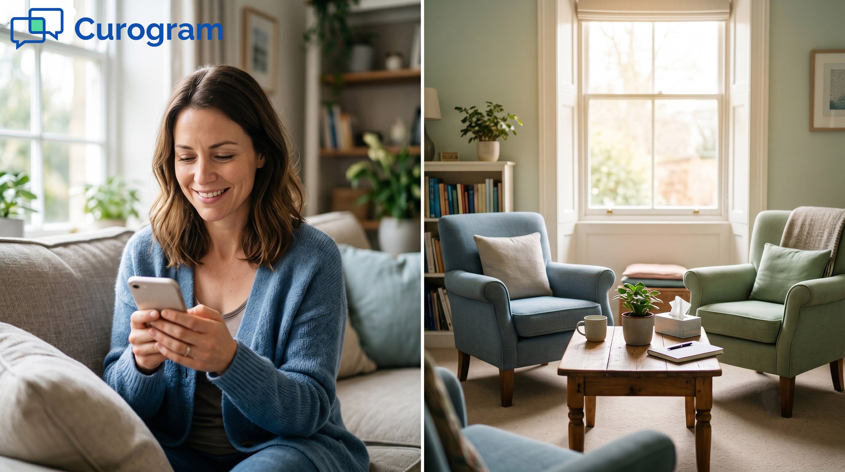 Visualizing client journey: from sitting at home to a supportive therapy office