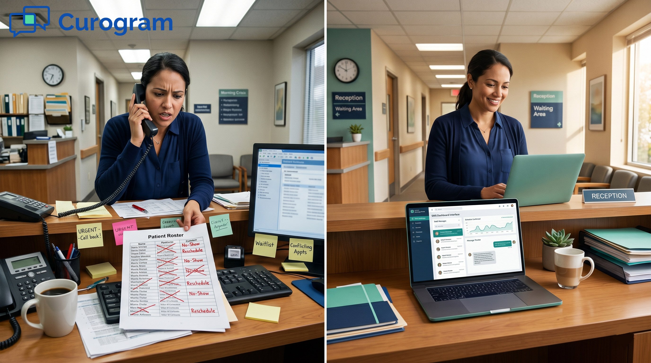 Patient recall campaign funnel results showing SMS open and conversion rates