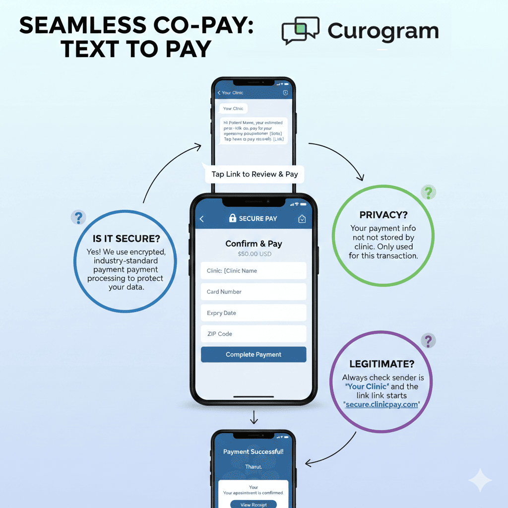 How text to pay works in InSync EMR