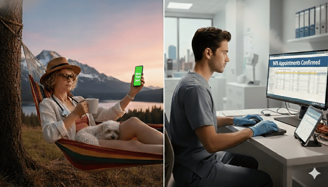 Use mass texting to take back time you deserve while your clinic stays fully booked