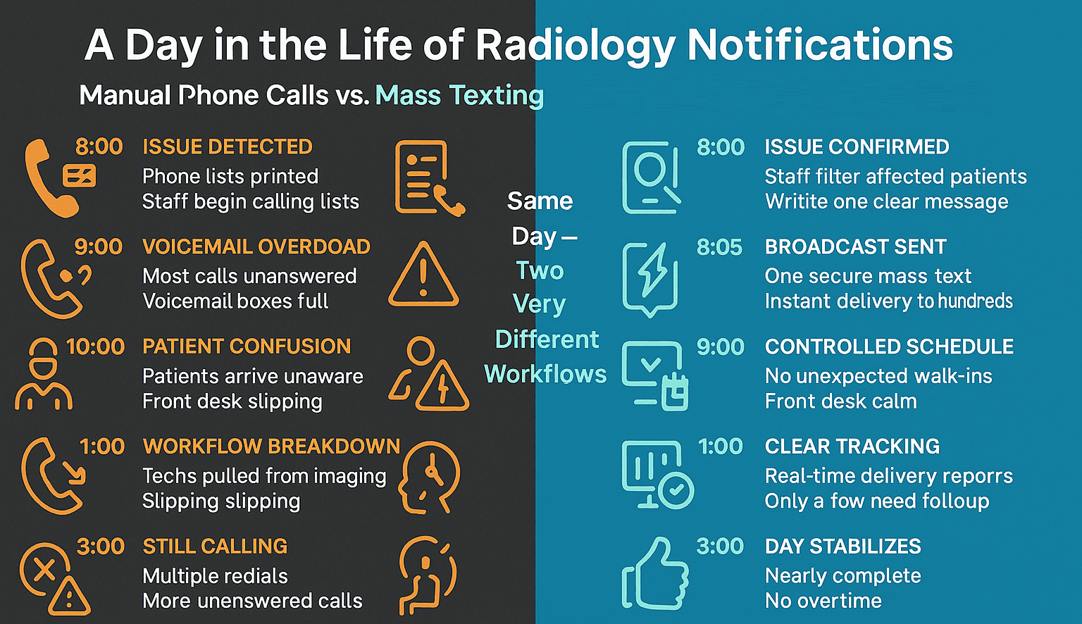 How mass texting changes patient notications