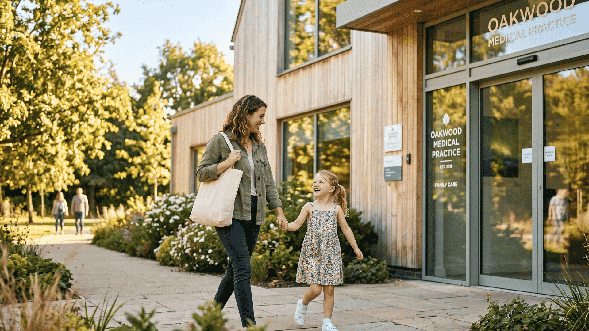 Parent and child arriving for a well-child visit rebooked from an eCW recall text