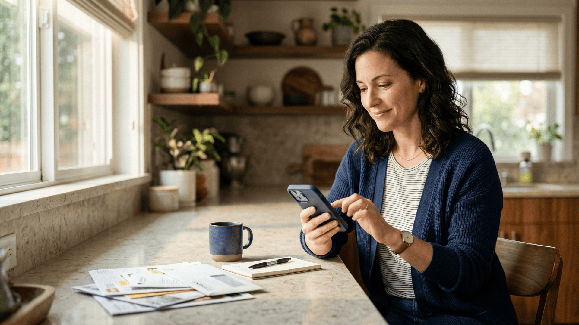 Front desk staff helping parent with orthodontic payment at checkout counter