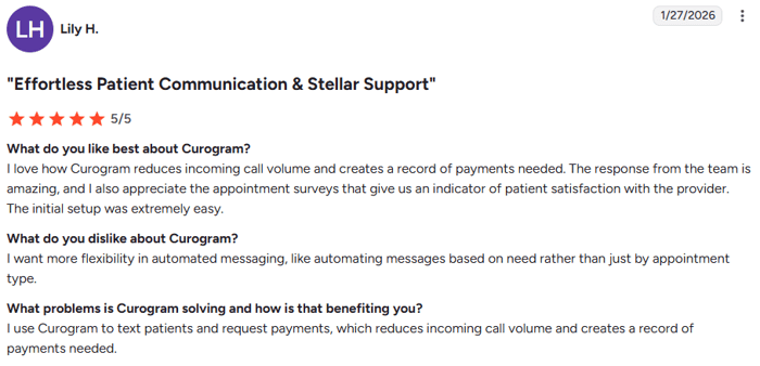 Curogram review: Effortless patient texting and excellent customer support
