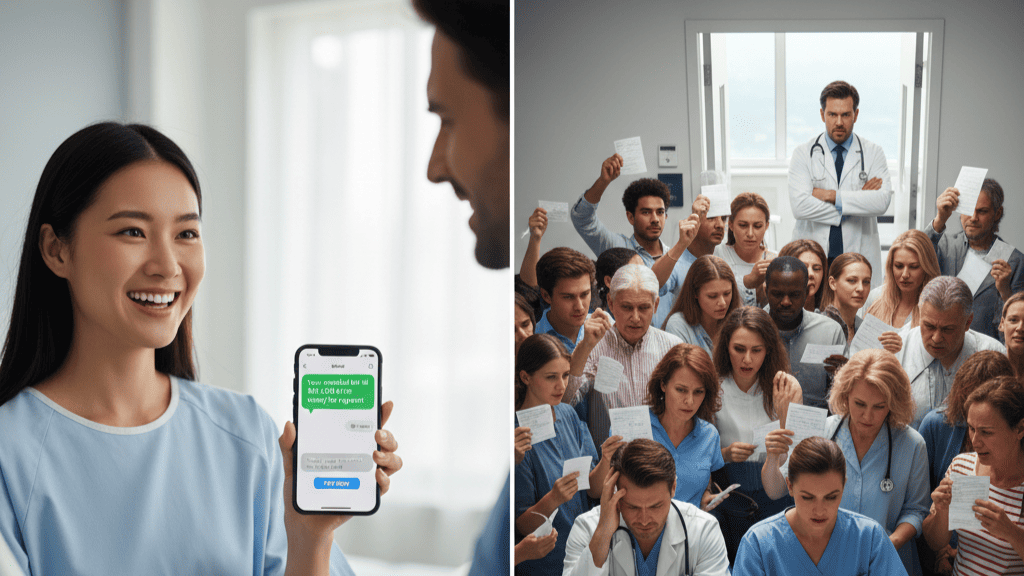 Text to pay vs manual billing