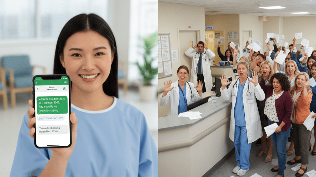 Text to pay vs manual paper billing