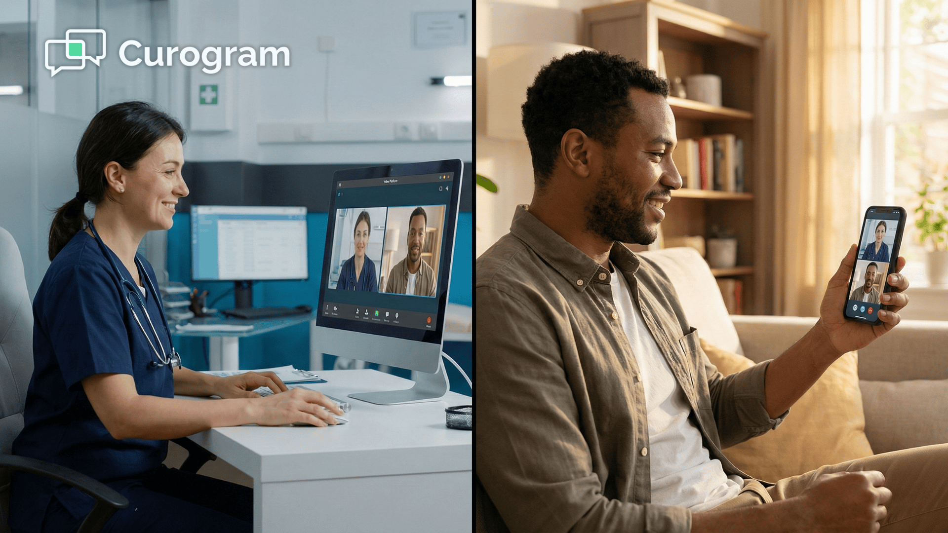 Healthcare provider and patient connected through virtual care clinical workflow platform