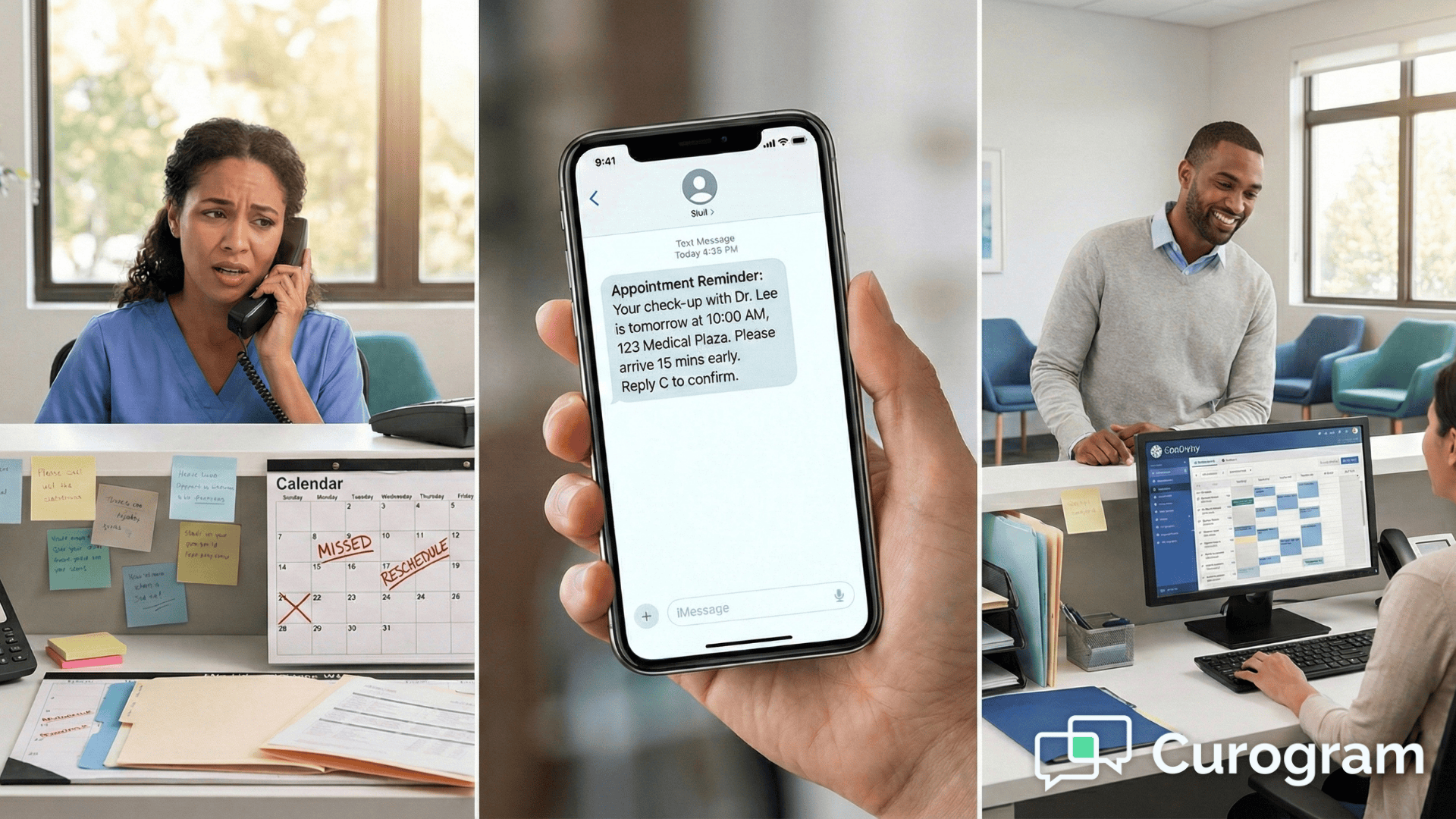 GE Centricity Appointment Reminders: Reduce No-Shows With Curogram