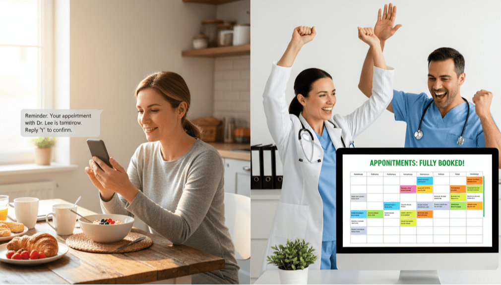 Appointment Reminders in Konica Minolta Exa with Curogram