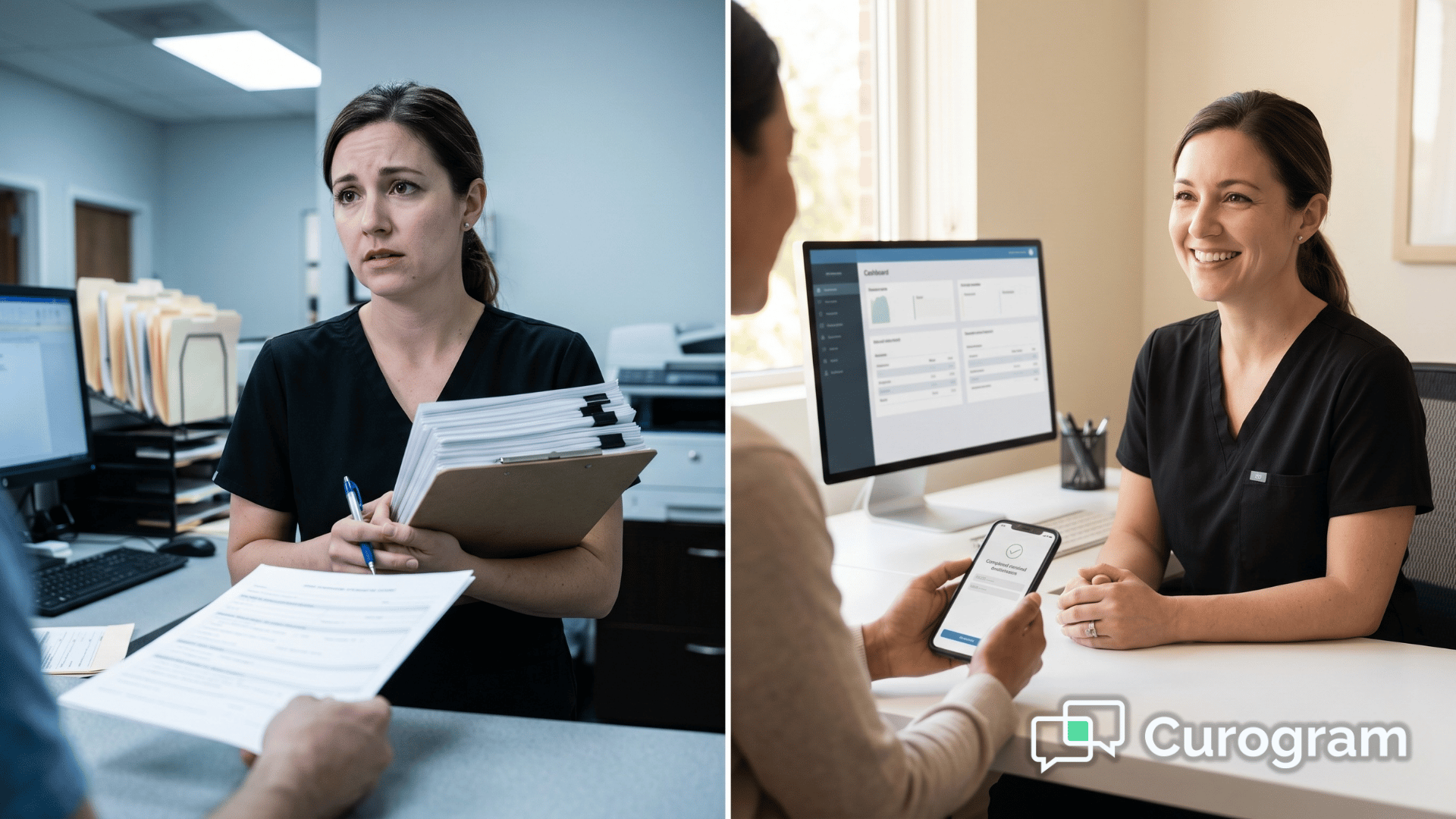 Text-Link Patient Intake for Oracle Health: No App Required | Curogram