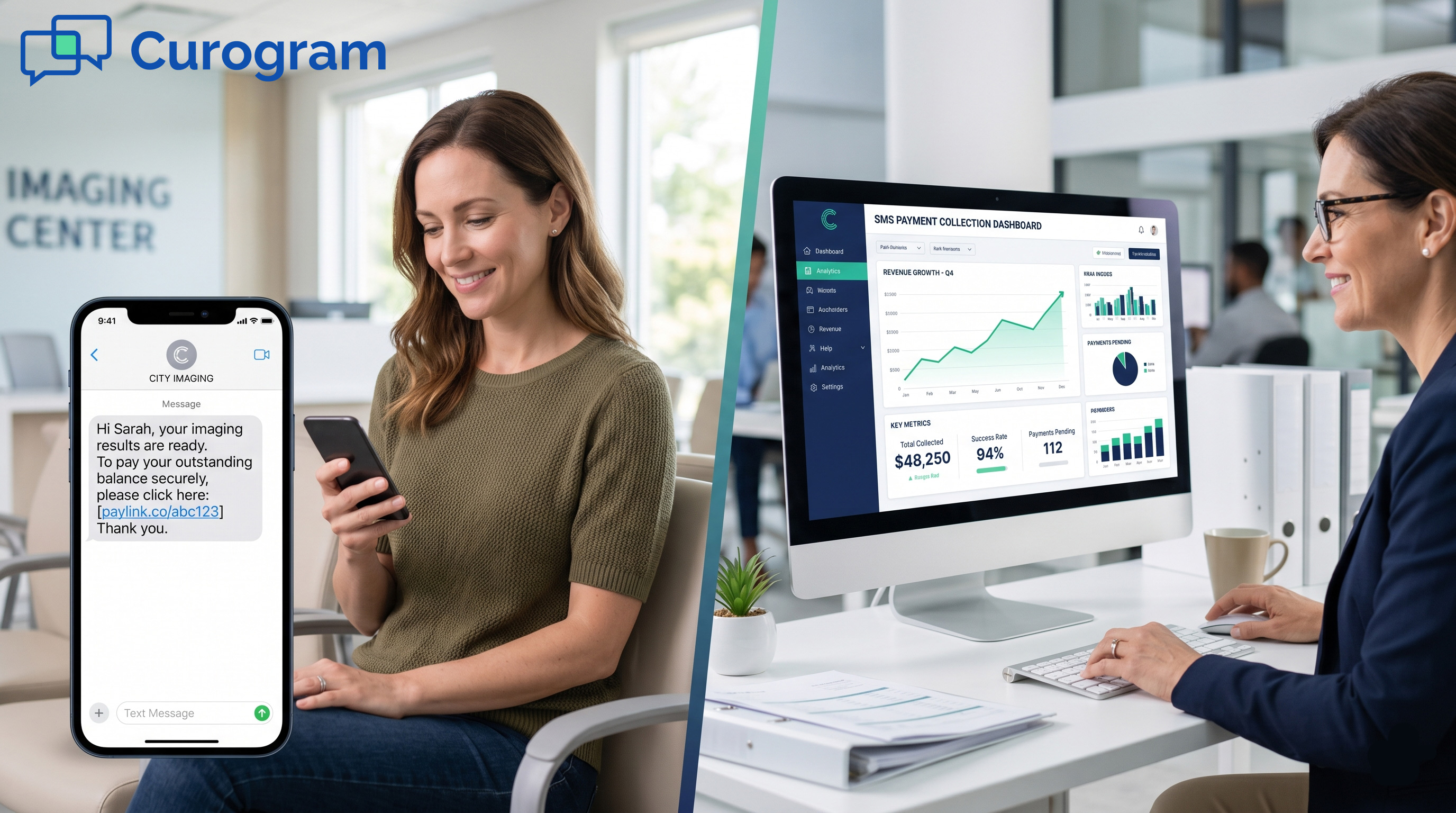 Text-to-Pay for Imaging Centers: SMS Collection with StreamlineMD